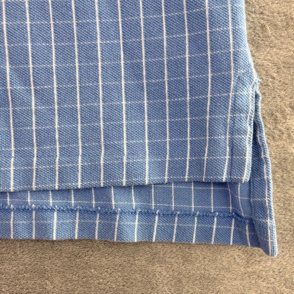 Brooks Brothers Golden Fleece Mens XL Blue Gingham Polo Shirt Golf Casual VTG - Picture 7 of 10